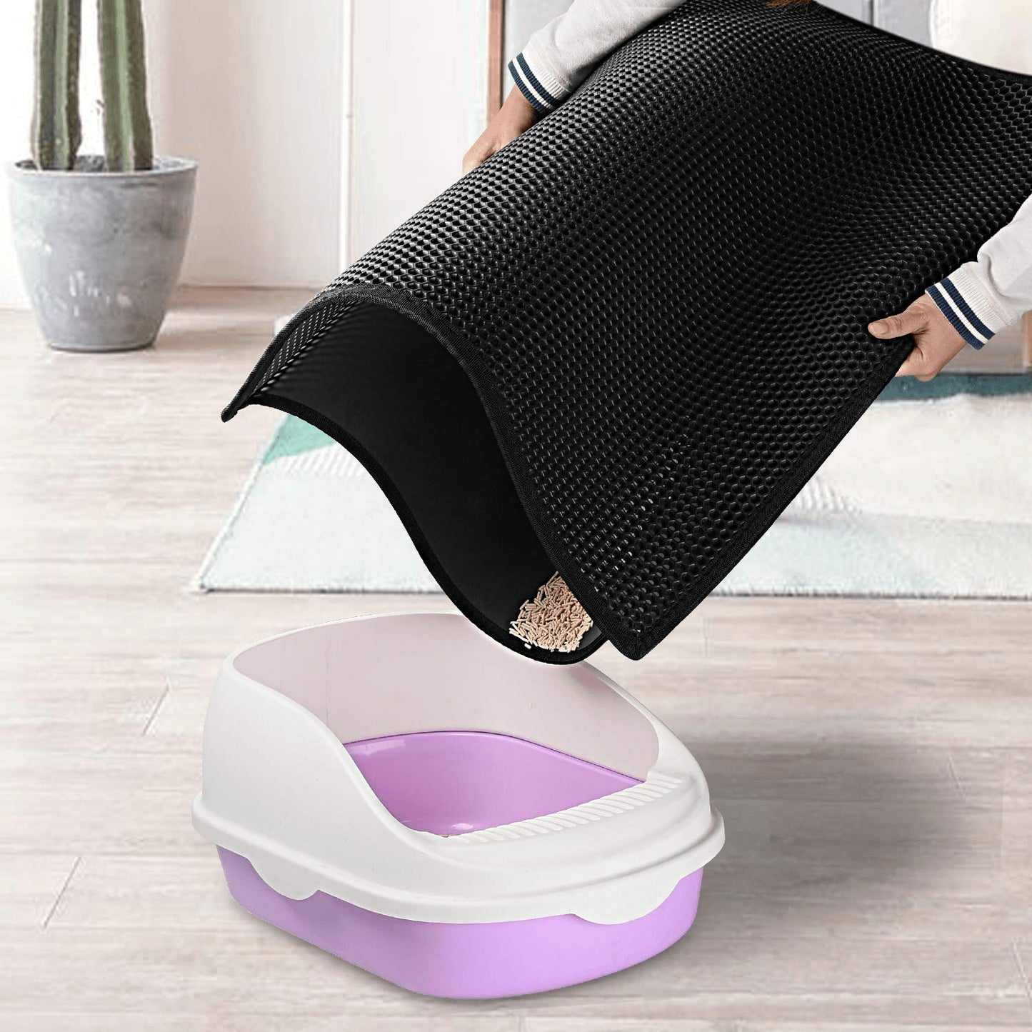 Kitty Litter Mat - Honeycomb Double Layer and Waterproof