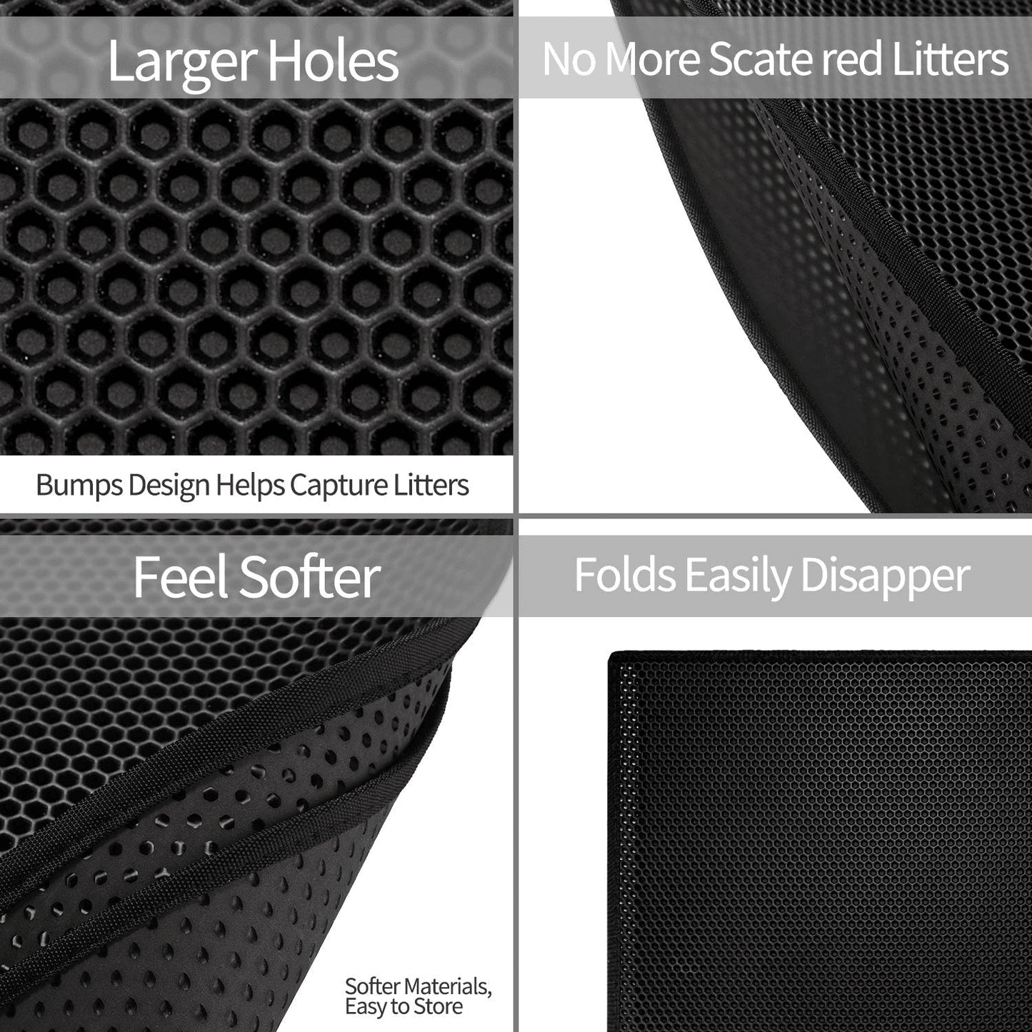 Kitty Litter Mat - Honeycomb Double Layer and Waterproof