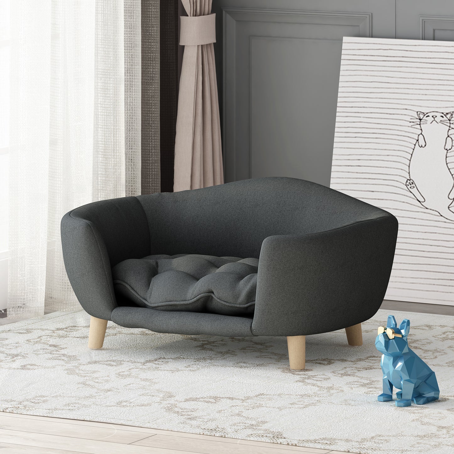 Luxury Dog Bed Cozy Couch