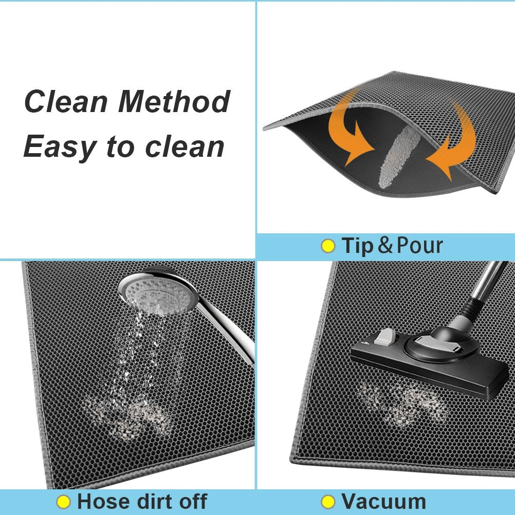 Kitty Litter Mat - Honeycomb Double Layer and Waterproof