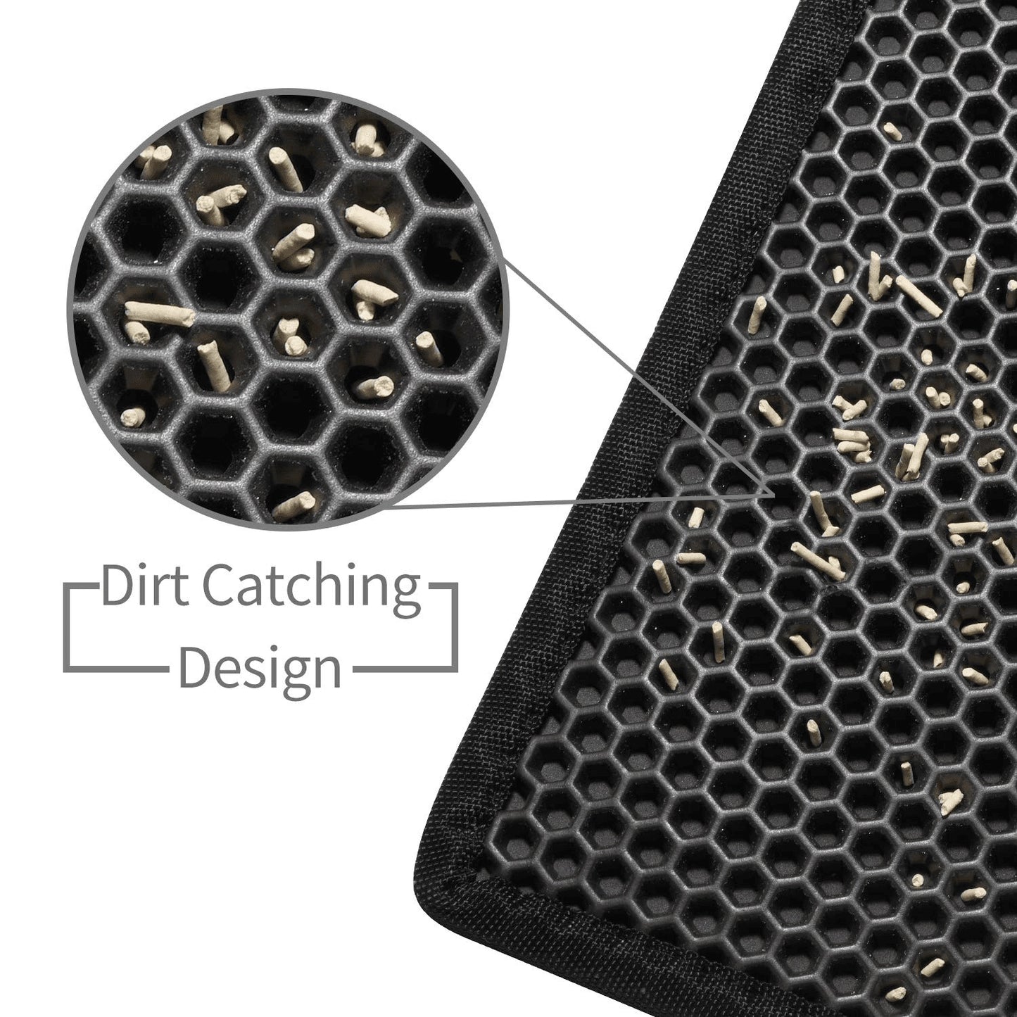 Kitty Litter Mat - Honeycomb Double Layer and Waterproof