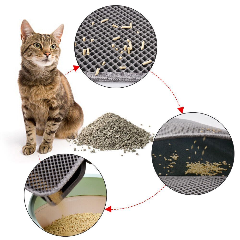 Kitty Litter Mat - Honeycomb Double Layer and Waterproof